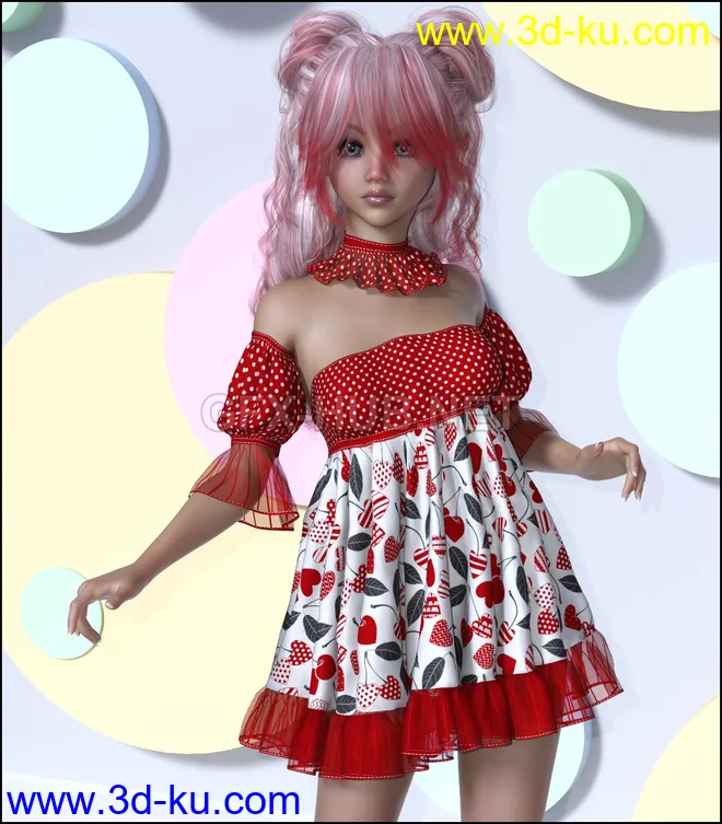 7th Ave - dForce - Esme Outfit for G8F & G8.1F模型的图片1