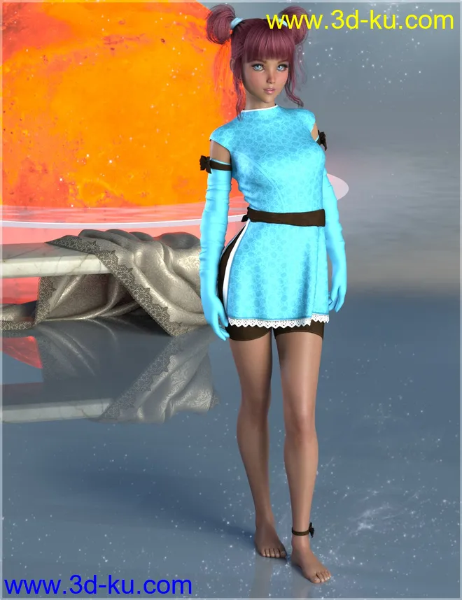 7th Ave - dForce Hanoi Fashion for Genesis 8 Female(s)模型的图片4