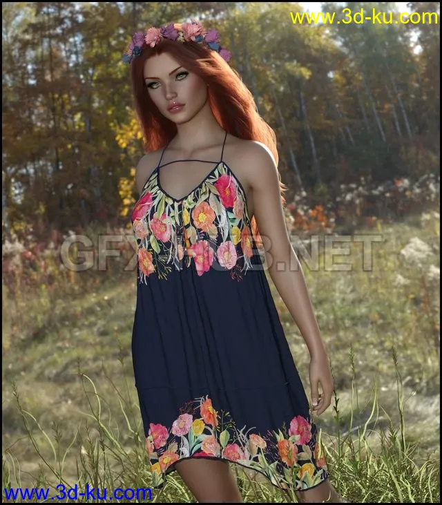 7th Ave - dForce Sweet Mini Dress for G8F模型的图片1