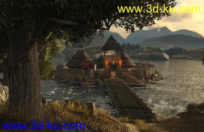 A Celtic Crannog on Lough Ea模型的图片2