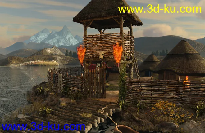 A Celtic Crannog on Lough Ea模型的图片3