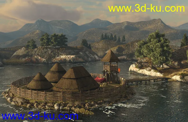 A Celtic Crannog on Lough Ea模型的图片6