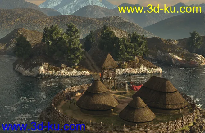 A Celtic Crannog on Lough Ea模型的图片7