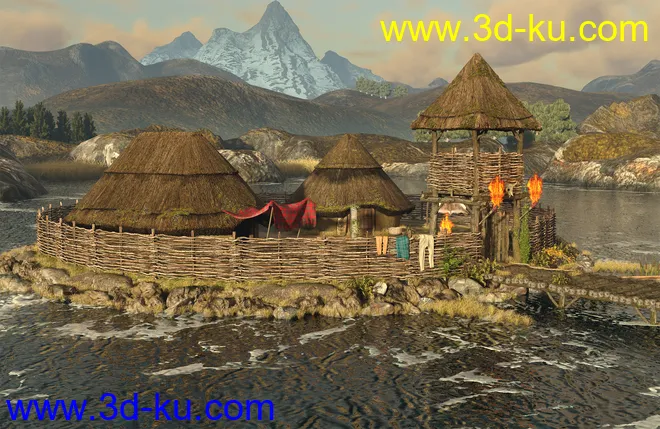 A Celtic Crannog on Lough Ea模型的图片9