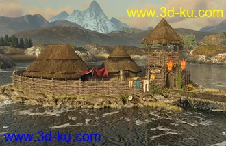 3D打印模型A Celtic Crannog on Lough Ea的图片