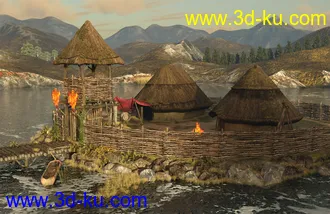 3D打印模型A Celtic Crannog on Lough Ea的图片