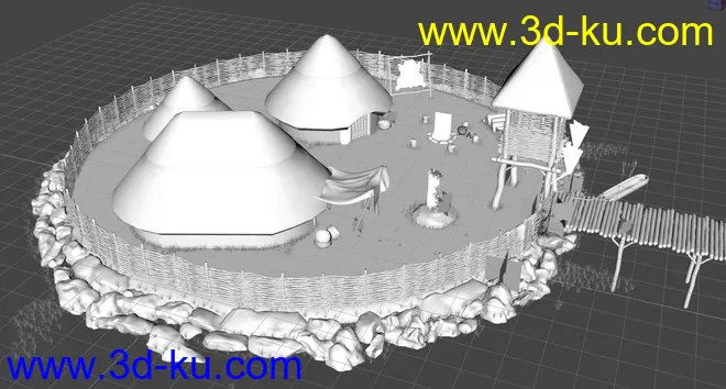 A Celtic Crannog on Lough Ea模型的图片16