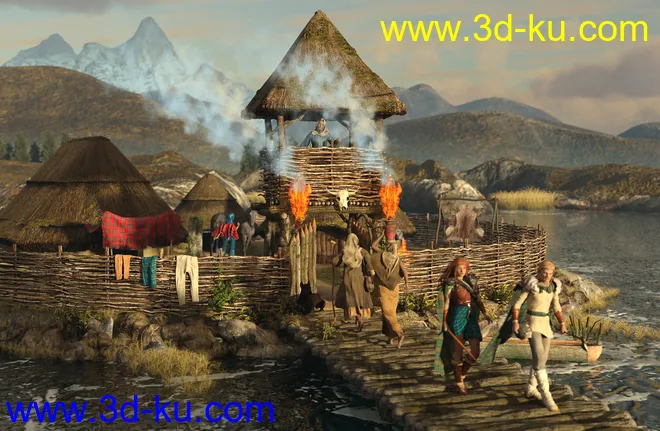 A Celtic Crannog on Lough Ea模型的图片18