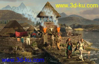 3D打印模型A Celtic Crannog on Lough Ea的图片