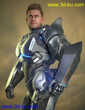 3D打印模型A.N.T.S. Armored Nano Tech Suit for Genesis 8 Male(s)的图片