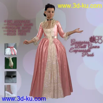 3D打印模型a93 - Georgian Ball Gown Expansion的图片