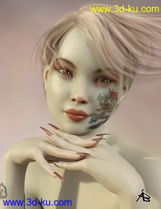 3D打印模型AB Nu Long for Genesis 8 Female的图片