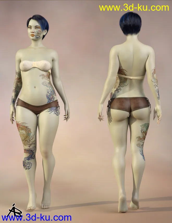 AB Nu Long for Genesis 8 Female模型的图片4