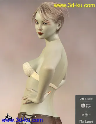 3D打印模型AB Nu Long for Genesis 8 Female的图片