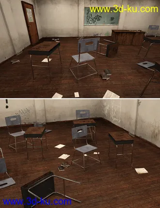 3D打印模型Abandoned Classroom的图片