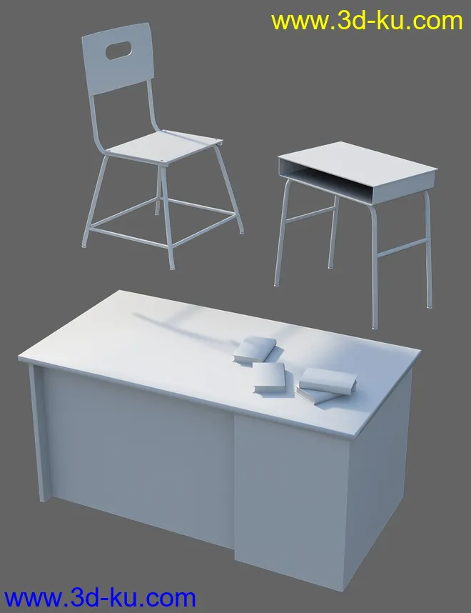 Abandoned Classroom模型的图片4