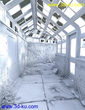 3D打印模型Abandoned Greenhouse的图片