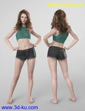 3D打印模型Abigail HD for Genesis 8 Female的图片