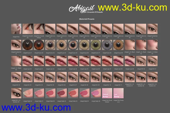 Abigail HD for Genesis 8 Female模型的图片14