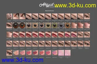 3D打印模型Abigail HD for Genesis 8 Female的图片