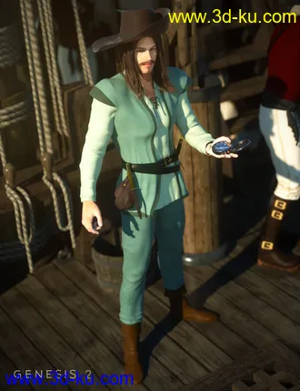 3D打印模型Adventurer for Genesis 2 Male(s)的图片