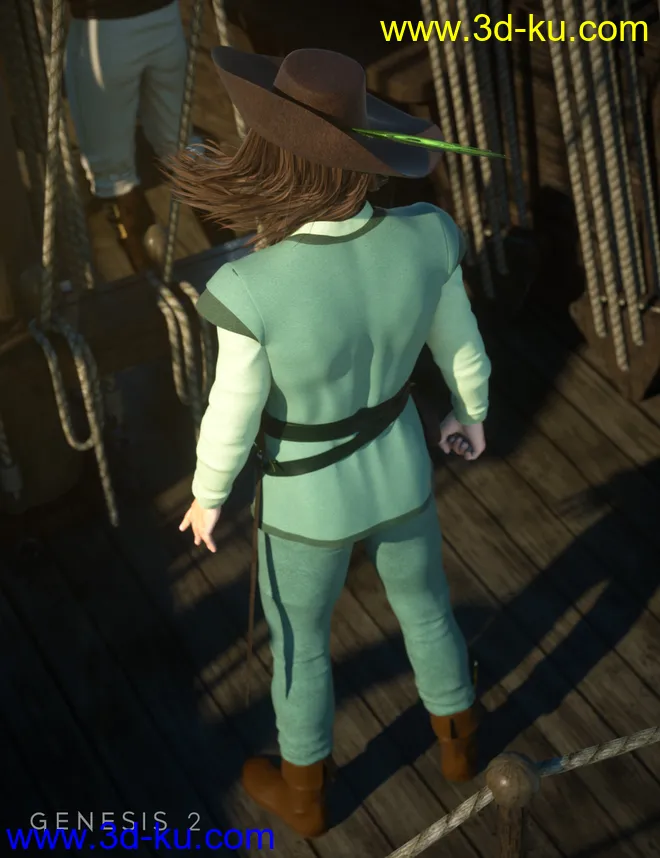 Adventurer for Genesis 2 Male(s)模型的图片3