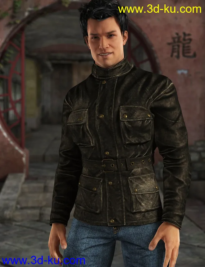 Adventure’s Jacket for Genesis 2 Male(s)模型的图片1