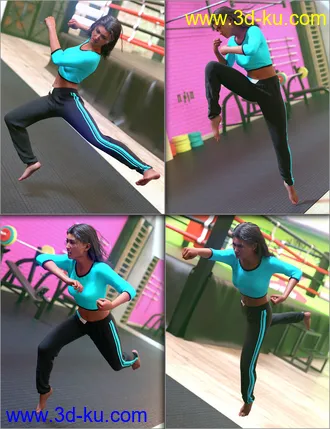 3D打印模型Aerial Combat Poses for Genesis 8的图片