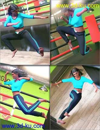 3D打印模型Aerial Combat Poses for Genesis 8的图片