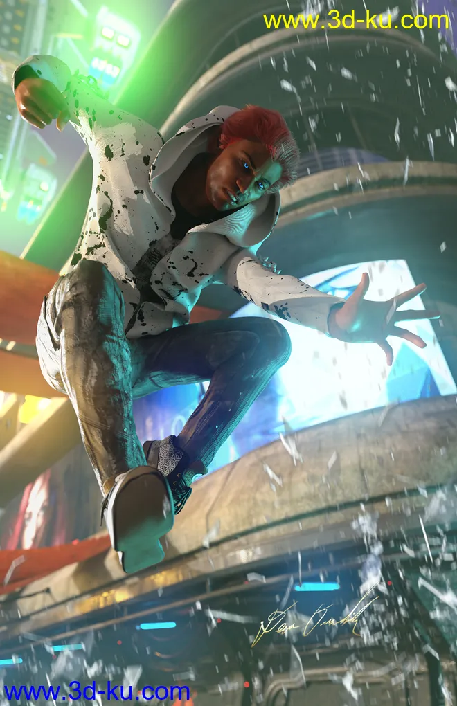 Aerial Combat Poses for Genesis 8模型的图片14