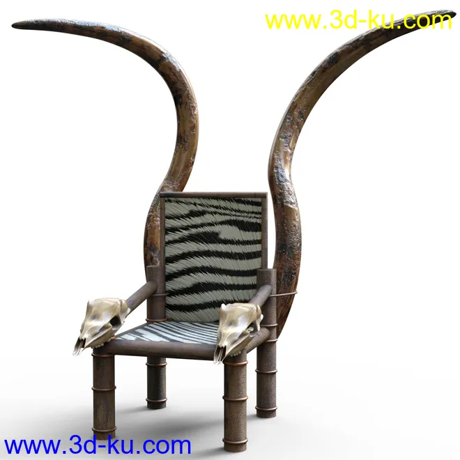 African Thone for Daz Studio模型的图片1