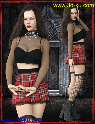 3D打印模型After Midnight Outfit Set for Genesis 8 Female(s)的图片