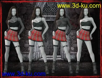 3D打印模型After Midnight Outfit Set for Genesis 8 Female(s)的图片