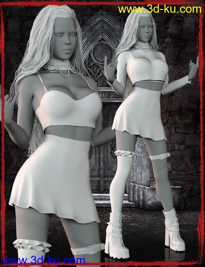 After Midnight Outfit Set for Genesis 8 Female(s)模型的图片12