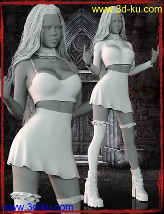 3D打印模型After Midnight Outfit Set for Genesis 8 Female(s)的图片