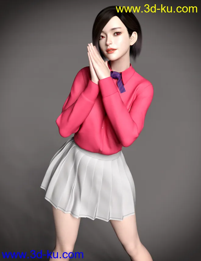 Aillee Character And Hair for Genesis 8 Female模型的图片10