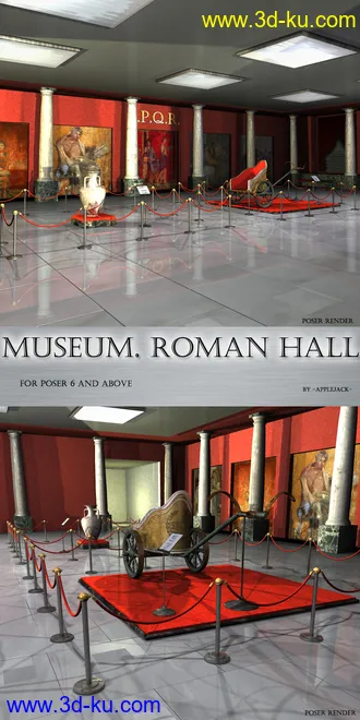 3D打印模型AJ Museum. Roman Hall的图片