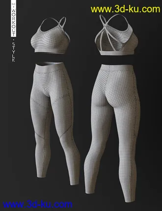 3D打印模型AJC Workout Style Outfit and Dumbbells for Genesis 8 Female(s)的图片