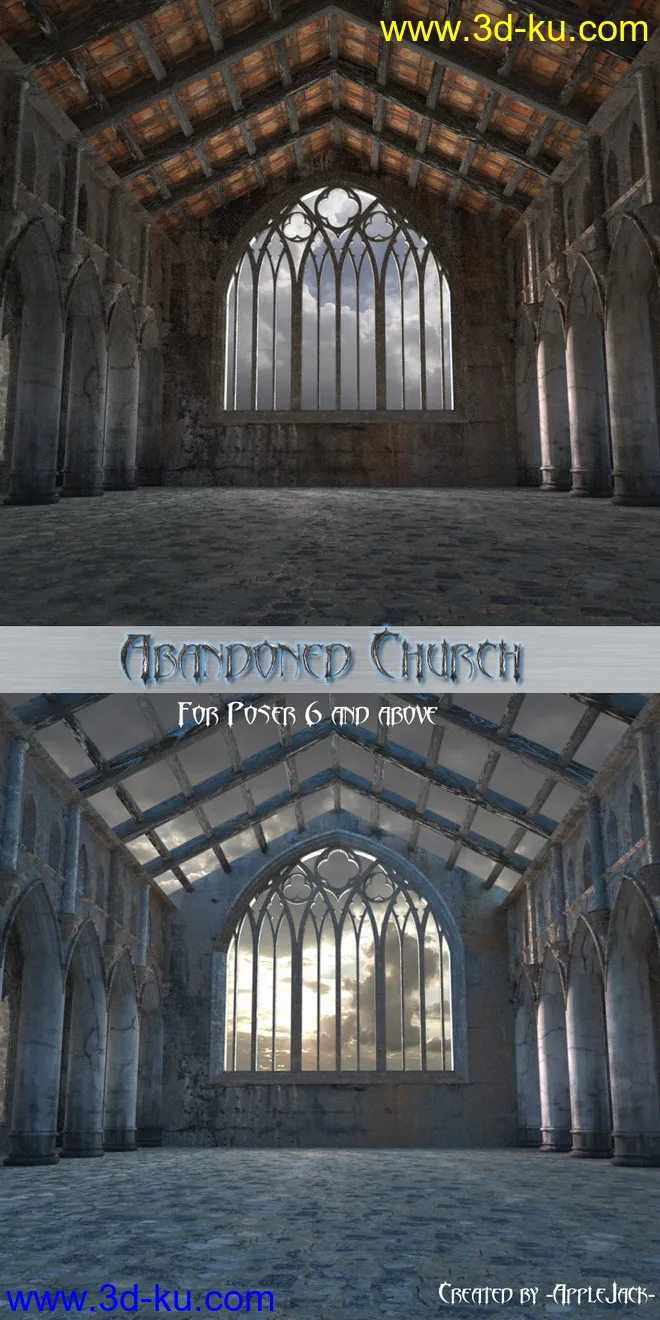 AJ_Abandoned_Church模型的图片1