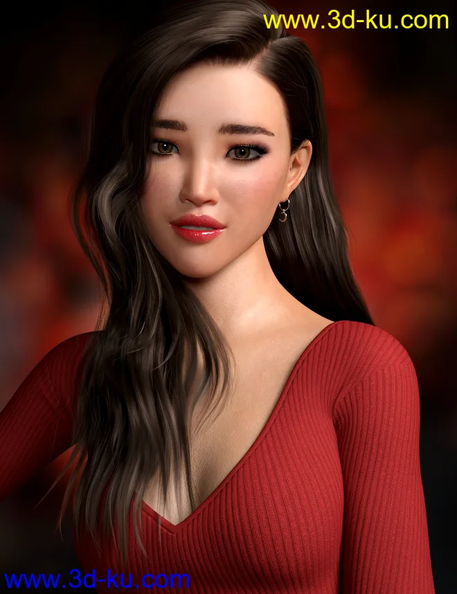 Akari HD for Genesis 8 Female模型的图片1