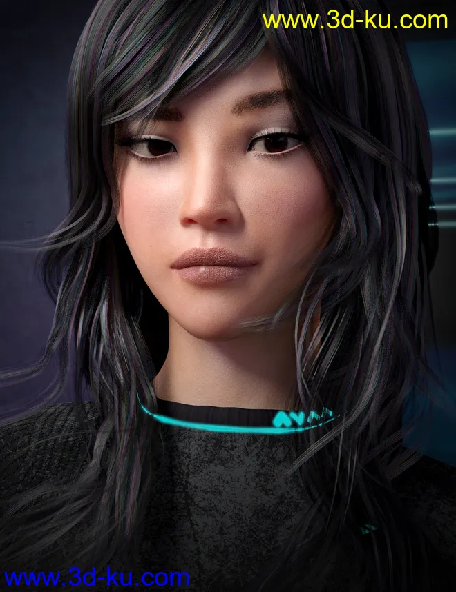 Akari HD for Genesis 8 Female模型的图片8