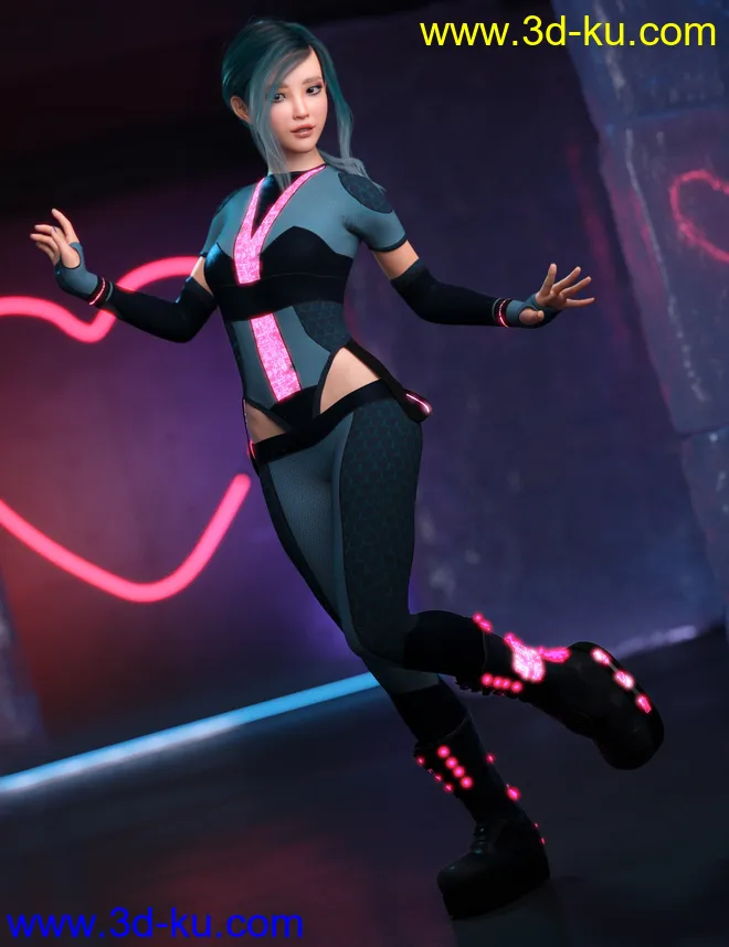 Akari HD for Genesis 8 Female模型的图片9