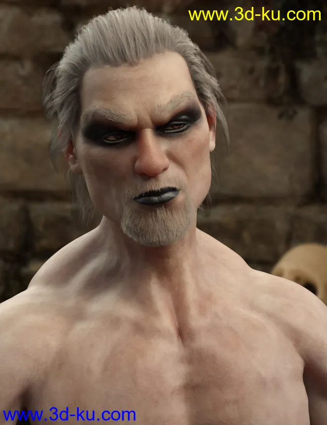 Albane III for Genesis 8 Male with dForce Hair模型的图片6