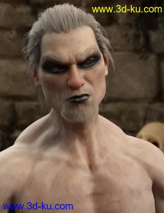 3D打印模型Albane III for Genesis 8 Male with dForce Hair的图片