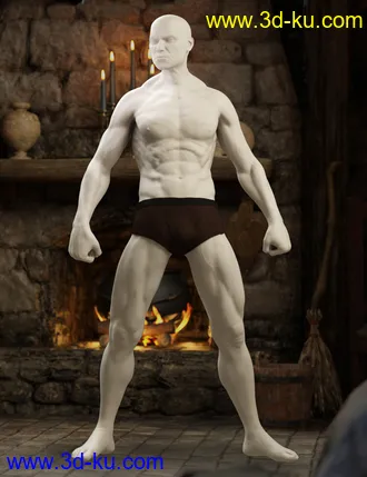 3D打印模型Albane III for Genesis 8 Male with dForce Hair的图片