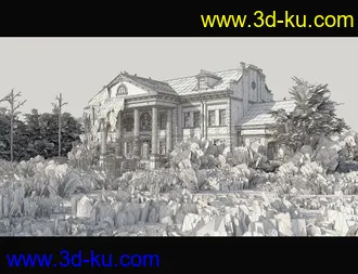 3D打印模型Albert Mansion的图片