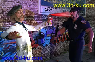 3D打印模型Alchemist Hair & Beard for Genesis 3 and 8 Males的图片