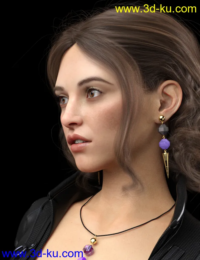 Alexandria HD for Genesis 8 Female模型的图片1