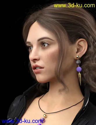 3D打印模型Alexandria HD for Genesis 8 Female的图片