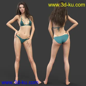 3D打印模型Alexandria HD for Genesis 8 Female的图片